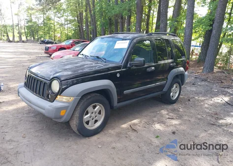 2006 Jeep Liberty Sport из США, поврежденный, VIN 1J4GL48K76W142302